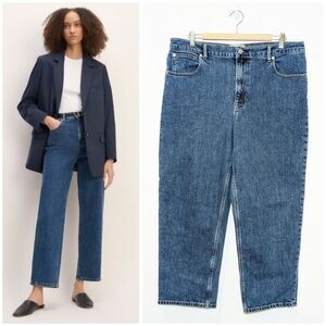 Everlane The Way-High Straight Leg Jean in Vintage Indigo